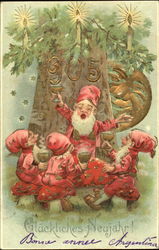 1905 Gluckliches Neujahr! Postcard