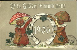 Viel Gluck Im Neuen Jahre 1906 New Year's Postcard Postcard