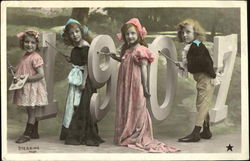 1907 Sterbbing Children Postcard Postcard