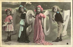 1907 Sterbbing Children Postcard Postcard