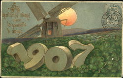 1907 Harteltion Gelukwensch Postcard