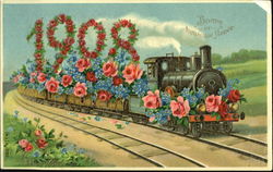 Bonne Er Heureuse Annee 1908 Postcard