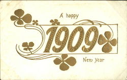 A Happy 11909 New Year Postcard