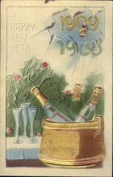 1909 A Happy New Year Postcard