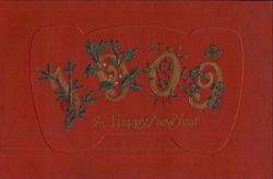 1909 A Happy New Year Postcard