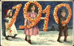 1910 A Happy New Year Postcard