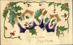 1910 Happy Be Your New Year Year Dates Postcard Postcard