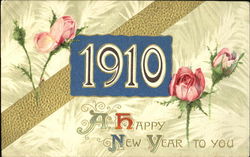 1910 A Happy New Year To You Postcard