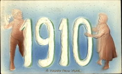 1910 A Happy New Year Postcard