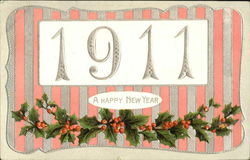 1911 A Happy New Year Postcard