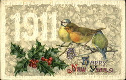 1911 A Happy New Year Postcard Postcard