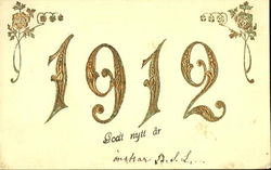 1912 Godt Nytt Ar Postcard