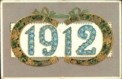 1912 Year Dates Postcard Postcard