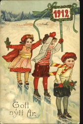 1912 Gott Nytt Al Postcard