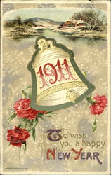 1911To Wish You A Happy New Year Postcard