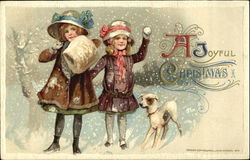 A Joyful Christmas Children Postcard Postcard