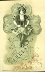 Erin Go Bragh St. Patrick's Day Postcard Postcard