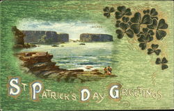 Intrinsic Bay Kilkee St. Patrick's Day Greetings Postcard