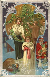 Preparation for Christmas Celebration Postcard Postcard