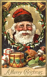 A picture of happy santa Santa Claus Postcard Postcard