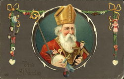 Old School Santa Claus Postcard Postcard