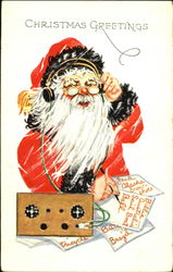 Santa answering letters Postcard