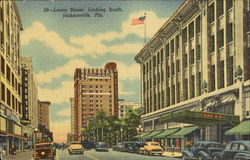 Laura Street Looking South Postcard