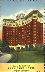 Top Of The Park And Park Lane Hotel, 450 So. Marion Postcard