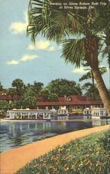 Starting On Glass Bottom Boat Trip Silver Springs, FL Postcard Postcard