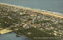 Aerial View Of Peninsula Daytona Beach, FL Postcard Postcard