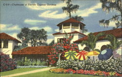 Clubhouse At Florida Cypress Gardens Winter Haven, FL Postcard Postcard