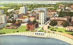 Business Section Of Lakeland Florida Postcard Postcard