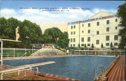 Swimming Pool, Western Kentucky State Teachers College Bowling Green, KY Postcard Postcard