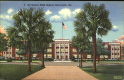 Savanna High School Savannah, GA Postcard Postcard