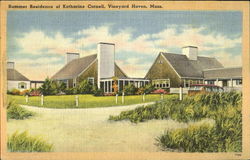 Summer Residence Of Katharine Cornell Postcard