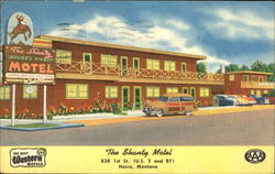 The Shanty Motel, 838 1st St. (U. S. 2 and 87) Postcard