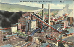 Coal Mining In Anthracite Region Pennsylvania Postcard Postcard