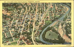 Skyliner View Looking South Roseburg, OR Postcard Postcard