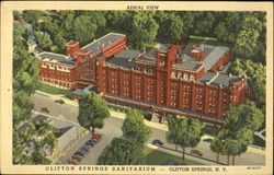 Aerial View Clifton Springs Sanitarium Postcard