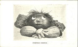 Pumpkin Cherub Vegetables Postcard Postcard