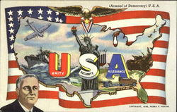 Arsenal Of Democracy Patriotic Postcard Postcard