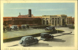 C. N. R. Station London, ON Canada Ontario Postcard Postcard