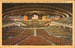 Interior Auditorium Postcard