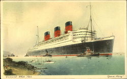 Cunard White Star Queen Mary Postcard