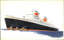 S.S. United States Cruise Ships Postcard Postcard