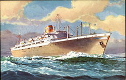 Panama Line Steamers Postcard Postcard