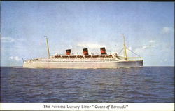 The Furness Luxury Liner Queen Of Bermuda Postcard