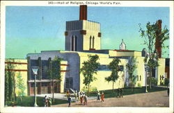 Hall Of Religion Chicago World's Fair 1933 Chicago World Fair Postcard Postcard