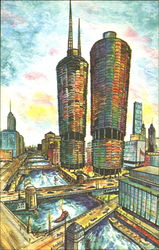 Marina City Chicago, IL Postcard Postcard