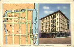 Hotel Weston Chicago, IL Postcard Postcard